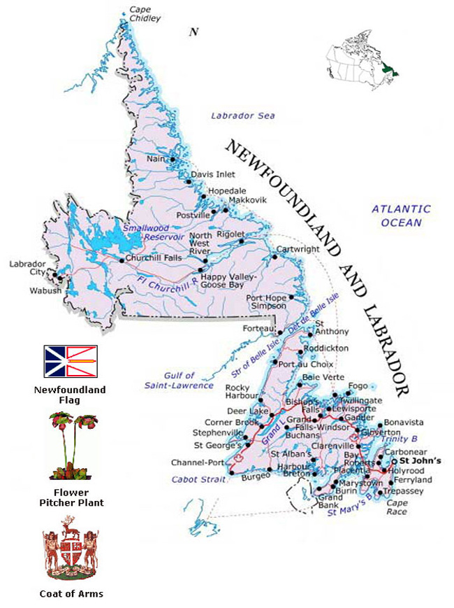 Newfoundland Map