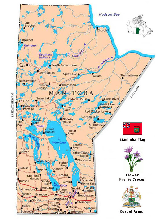 Manitoba Map