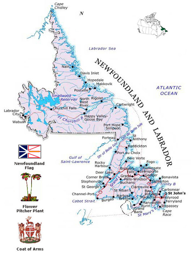 Newfoundland Map