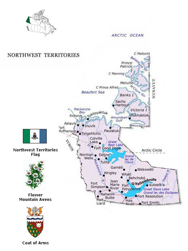 Northwest Territories Map