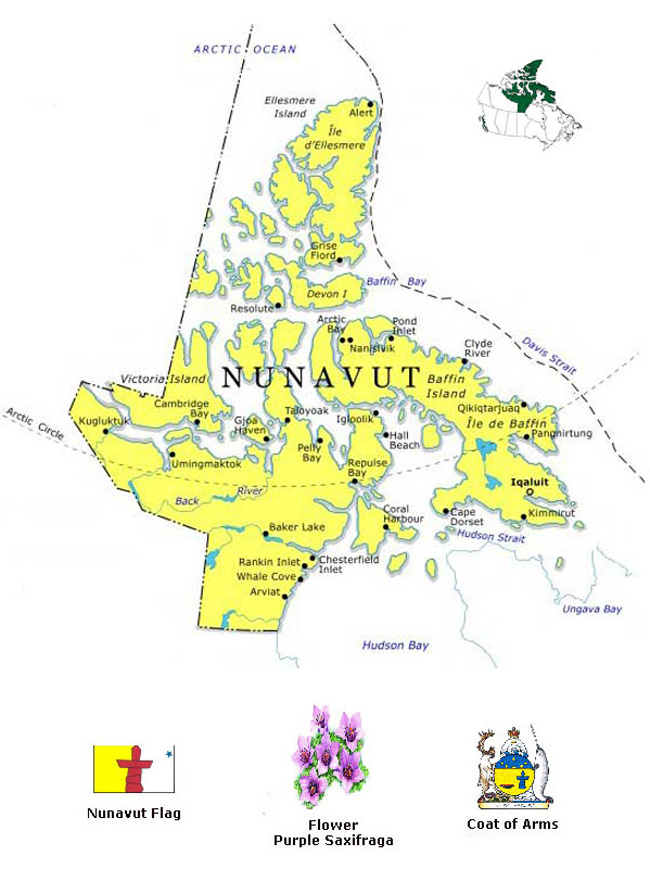 Nunavut Map