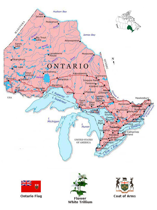 Ontario Map